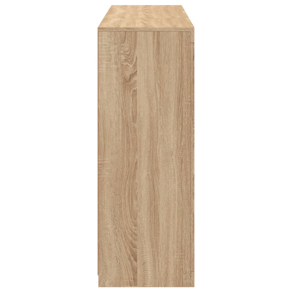 Buffets avec lumières LED 3 pcs chêne sonoma bois d'ingénierie - XIOS