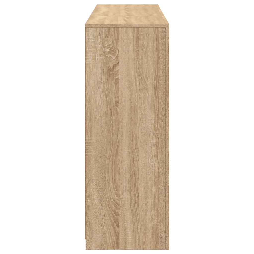 Buffets avec lumières LED 3 pcs chêne sonoma bois d'ingénierie - XIOS