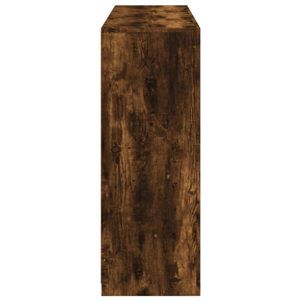 Buffets avec lumières LED 3 pcs chêne fumé bois d'ingénierie - XIOS