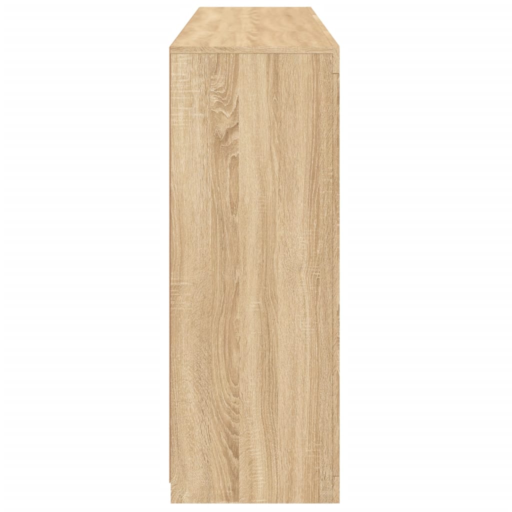 Buffets avec lumières LED 3 pcs chêne sonoma bois d'ingénierie - XIOS