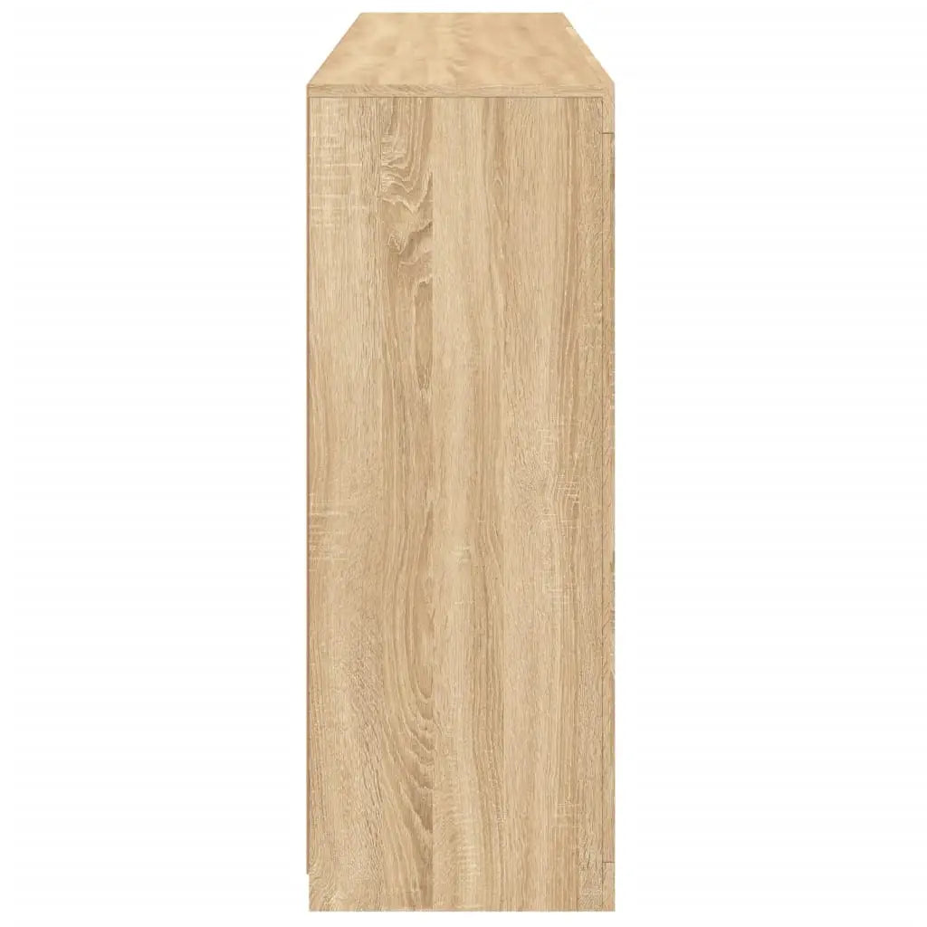 Buffets avec lumières LED 3 pcs chêne sonoma bois d’ingénierie - XIOS
