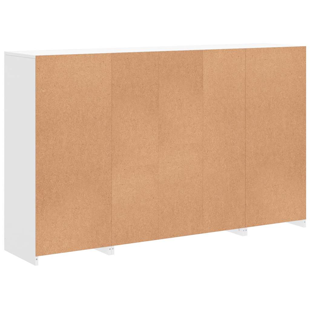 Buffets avec lumières LED 3 pcs blanc bois d'ingénierie - XIOS