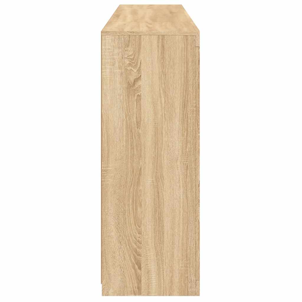 Buffets avec lumières LED 3 pcs chêne sonoma bois d'ingénierie