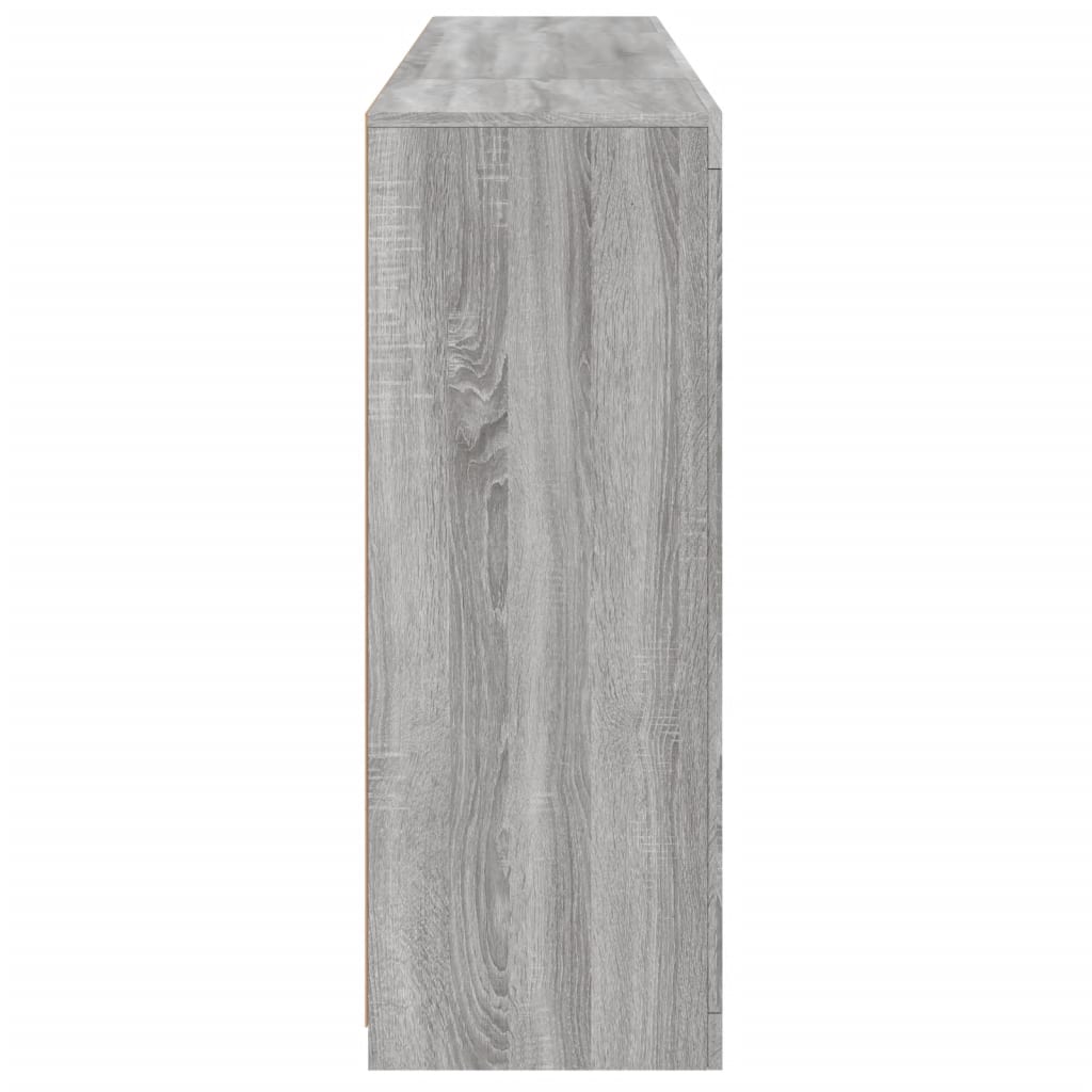 Buffets avec lumières LED 3 pcs sonoma gris bois d'ingénierie - XIOS