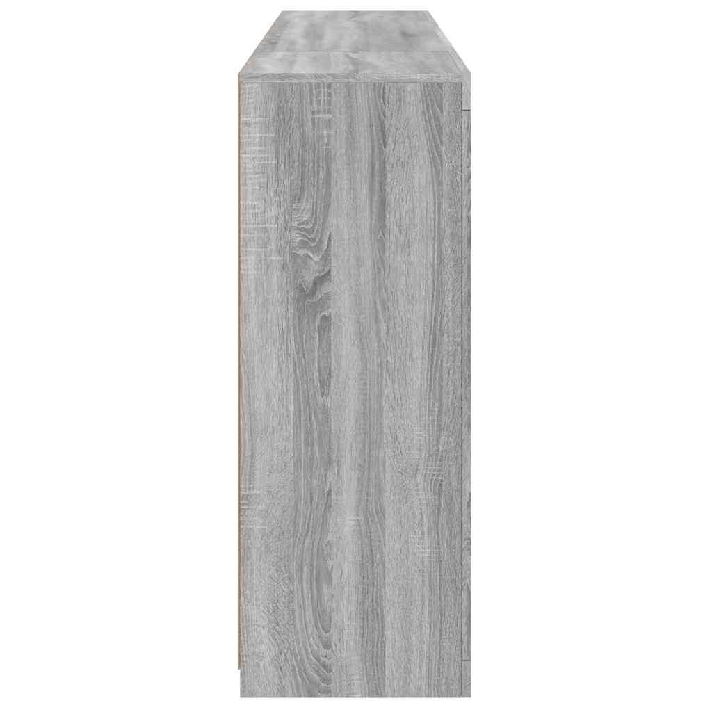 Buffets avec lumières LED 3 pcs sonoma gris bois d'ingénierie - XIOS
