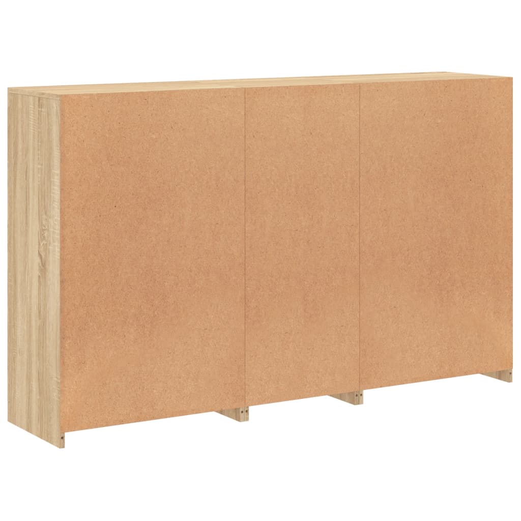 Buffet avec lumières LED chêne sonoma 162x37x100 cm - XIOS