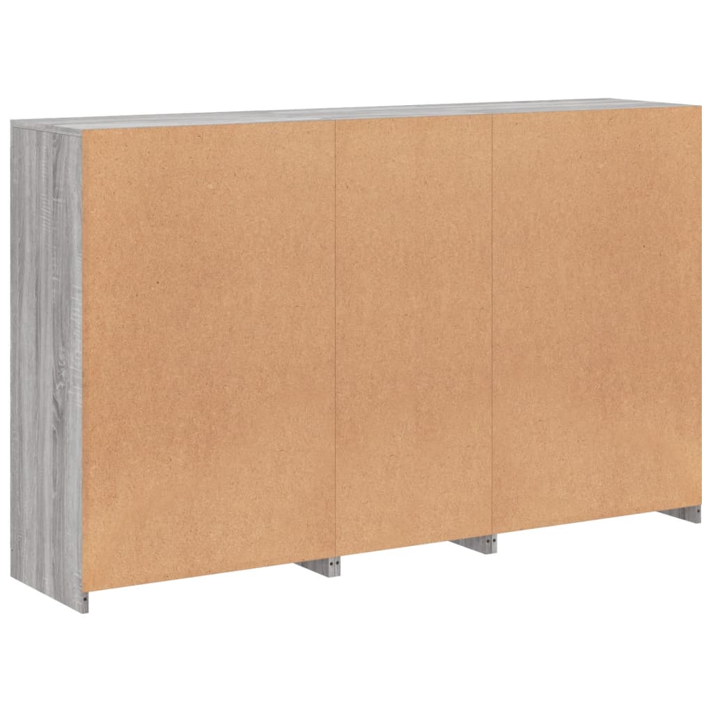 Buffet avec lumières LED sonoma gris 162x37x100 cm - XIOS