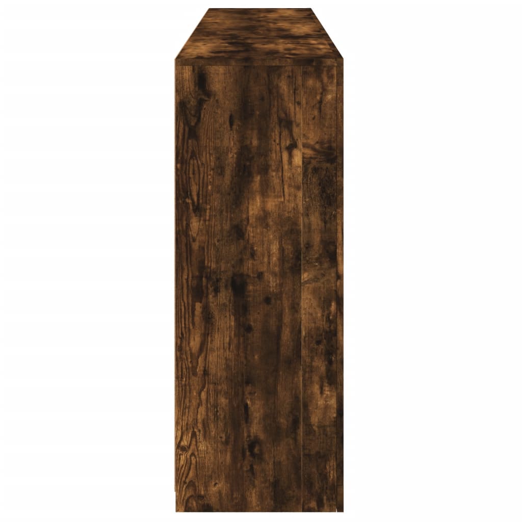 Buffet avec lumières LED chêne fumé 181,5x37x100 cm - XIOS