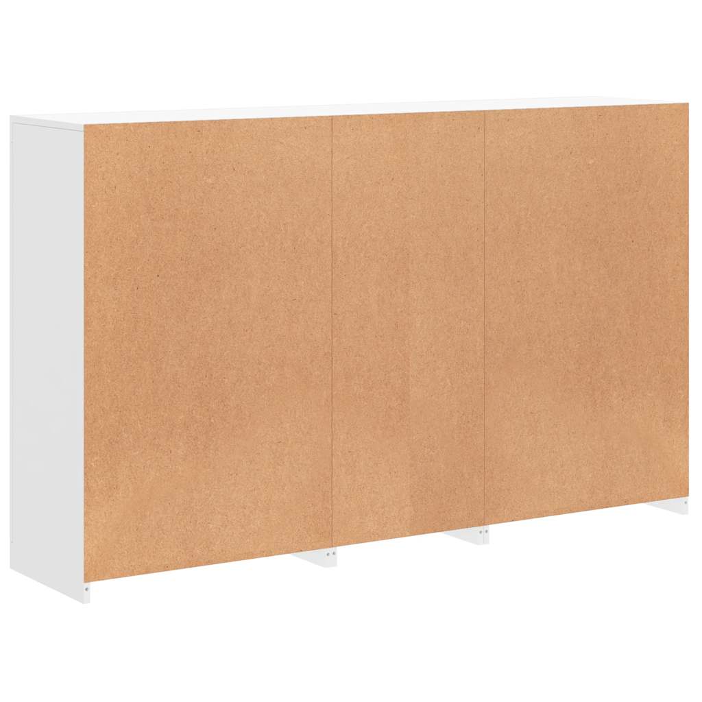 Buffet avec lumières LED blanc 162x37x100 cm - XIOS