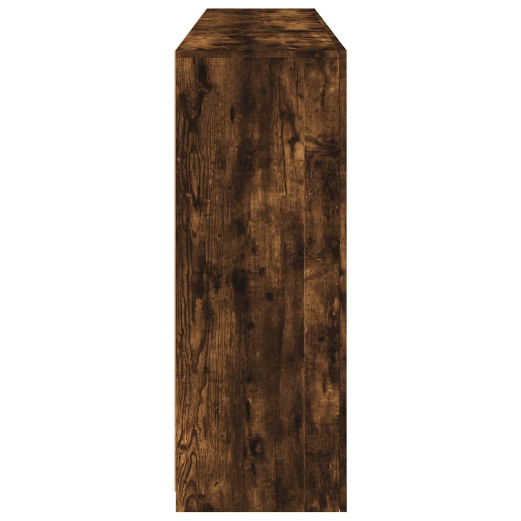 Buffet avec lumières LED chêne fumé 162x37x100 cm - XIOS