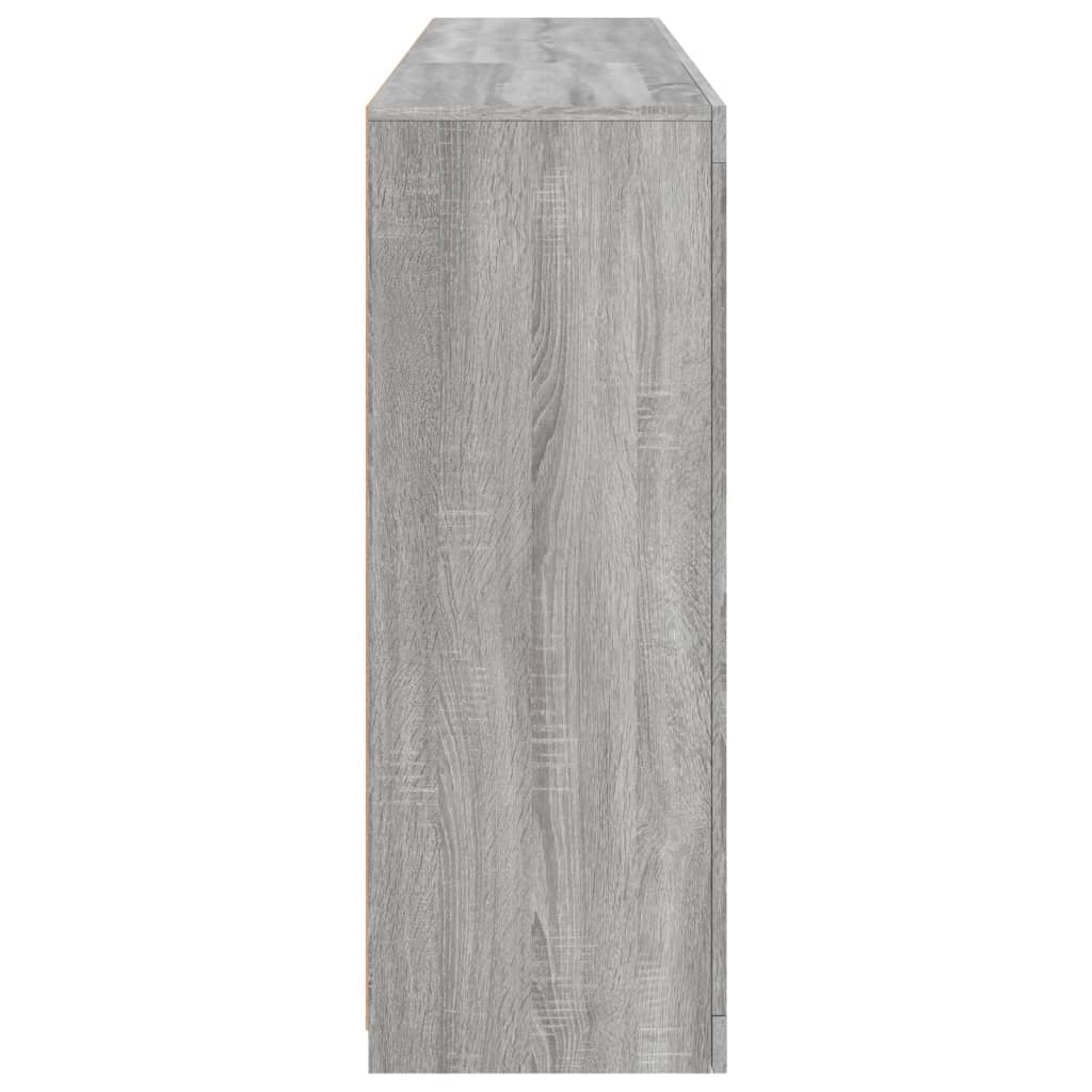 Buffet avec lumières LED sonoma gris 162x37x100 cm - XIOS