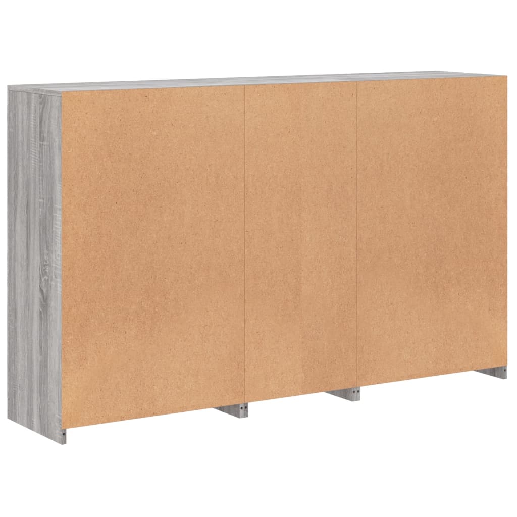 Buffet avec lumières LED sonoma gris 162x37x100 cm - XIOS