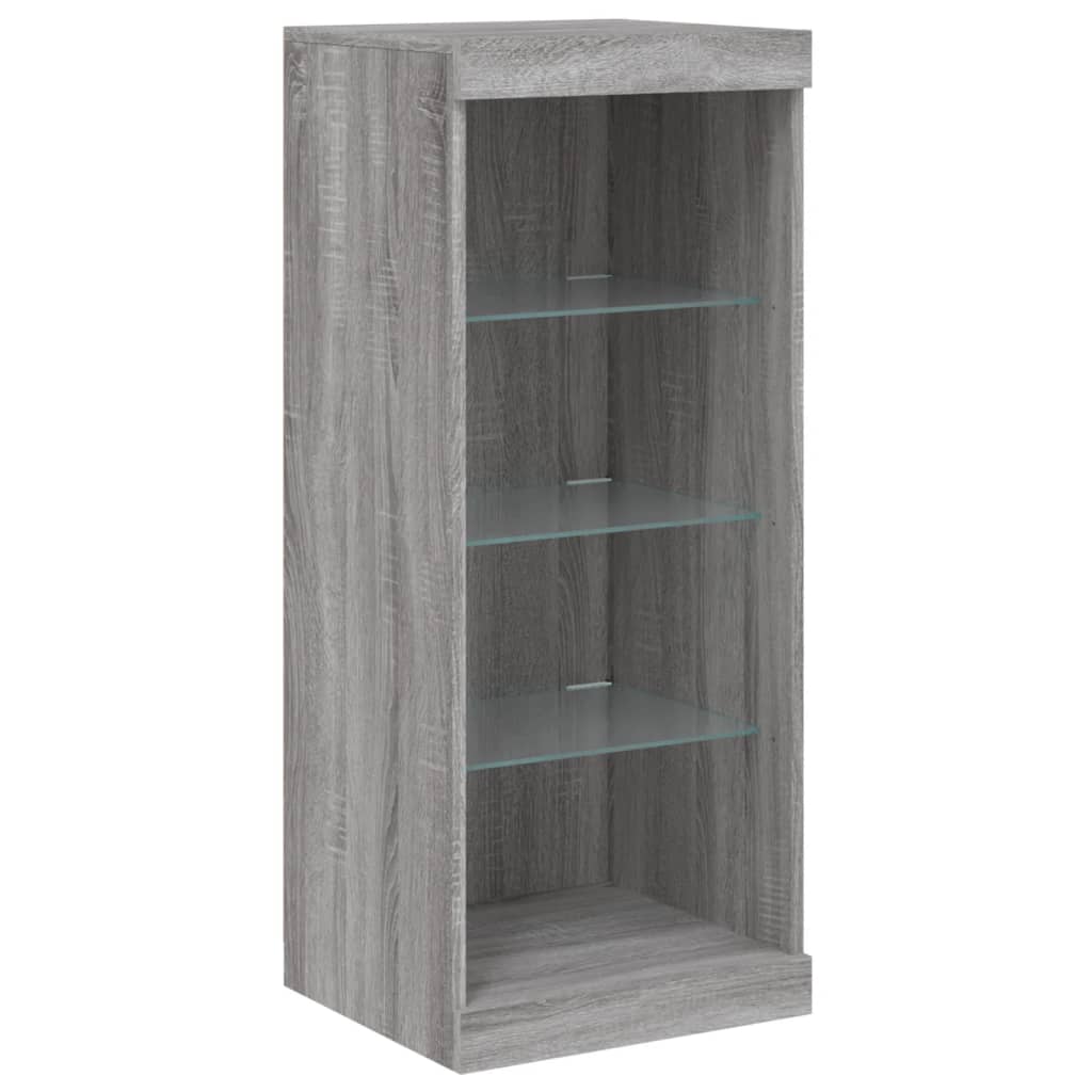 Buffet avec lumières LED sonoma gris 162x37x100 cm - XIOS