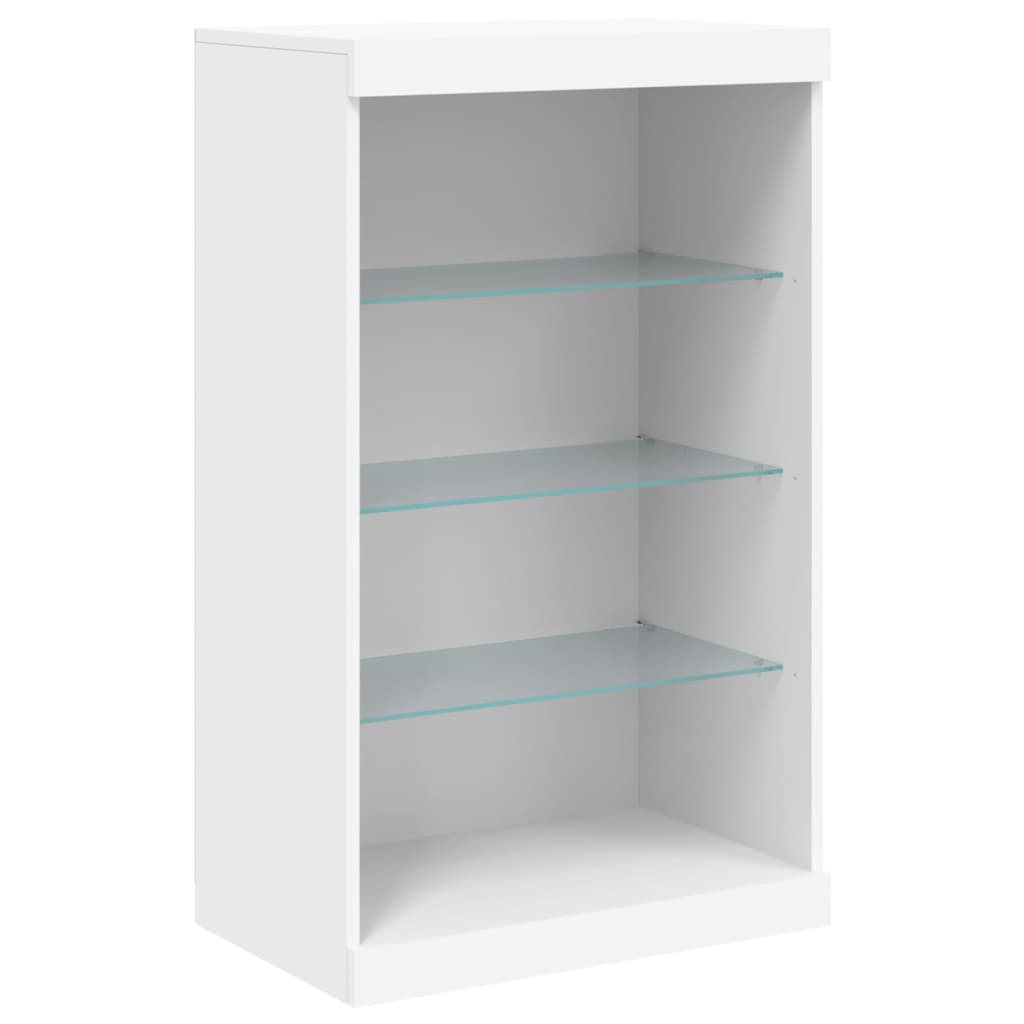 Buffet avec lumières LED blanc 181,5x37x100 cm - XIOS