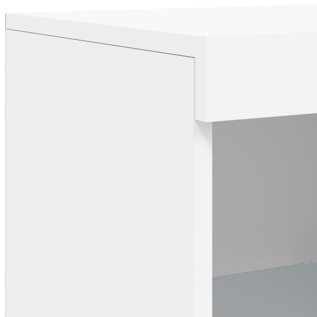 Buffet avec lumières LED blanc 181,5x37x100 cm - XIOS