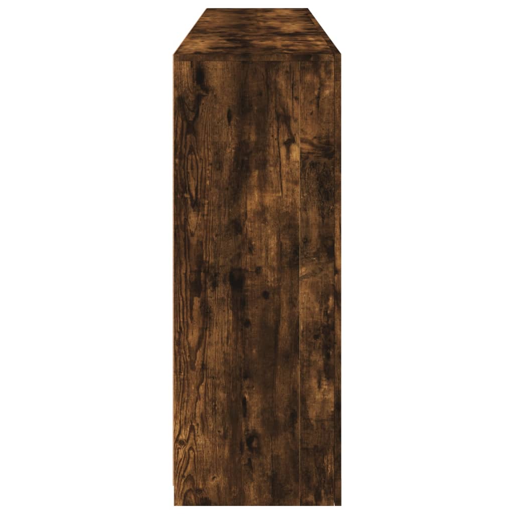 Buffet avec lumières LED chêne fumé 181,5x37x100 cm - XIOS