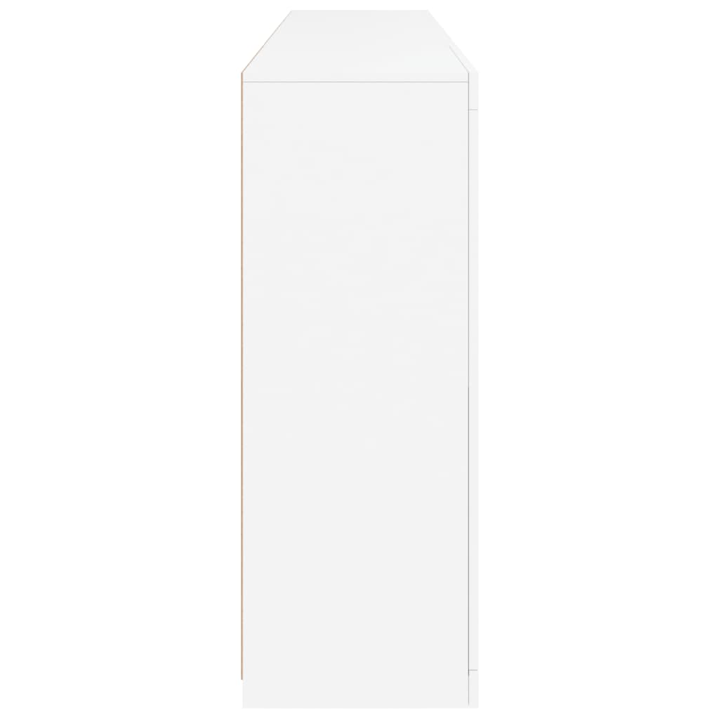 Buffet avec lumières LED blanc 202x37x100 cm - XIOS