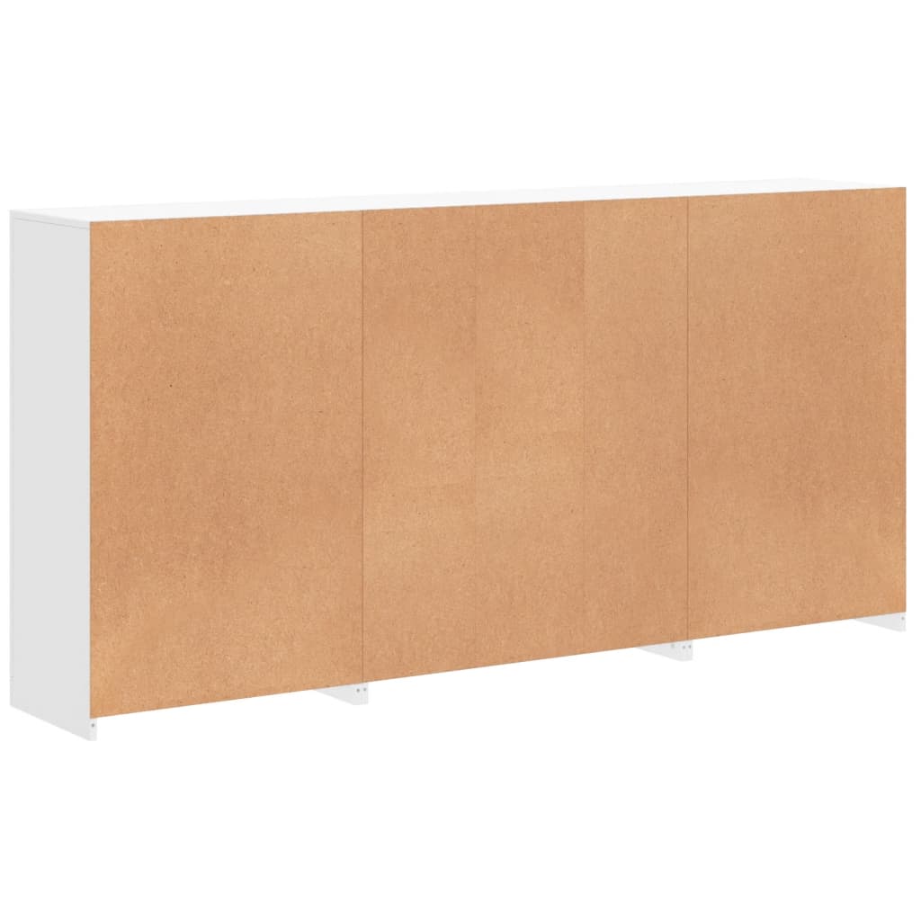 Buffet avec lumières LED blanc 202x37x100 cm - XIOS
