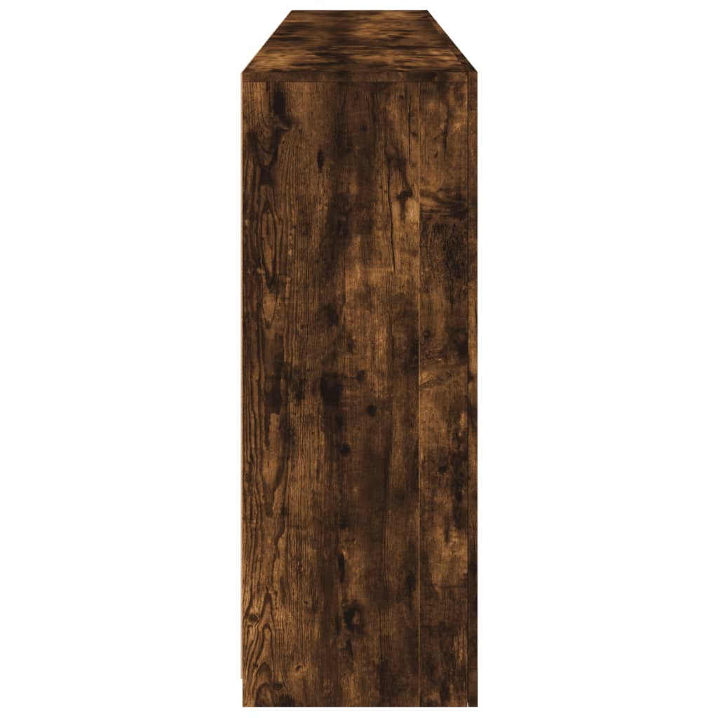 Buffet avec lumières LED chêne fumé 202x37x100 cm - XIOS