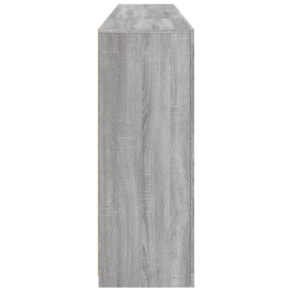 Buffet avec lumières LED sonoma gris 202x37x100 cm - XIOS