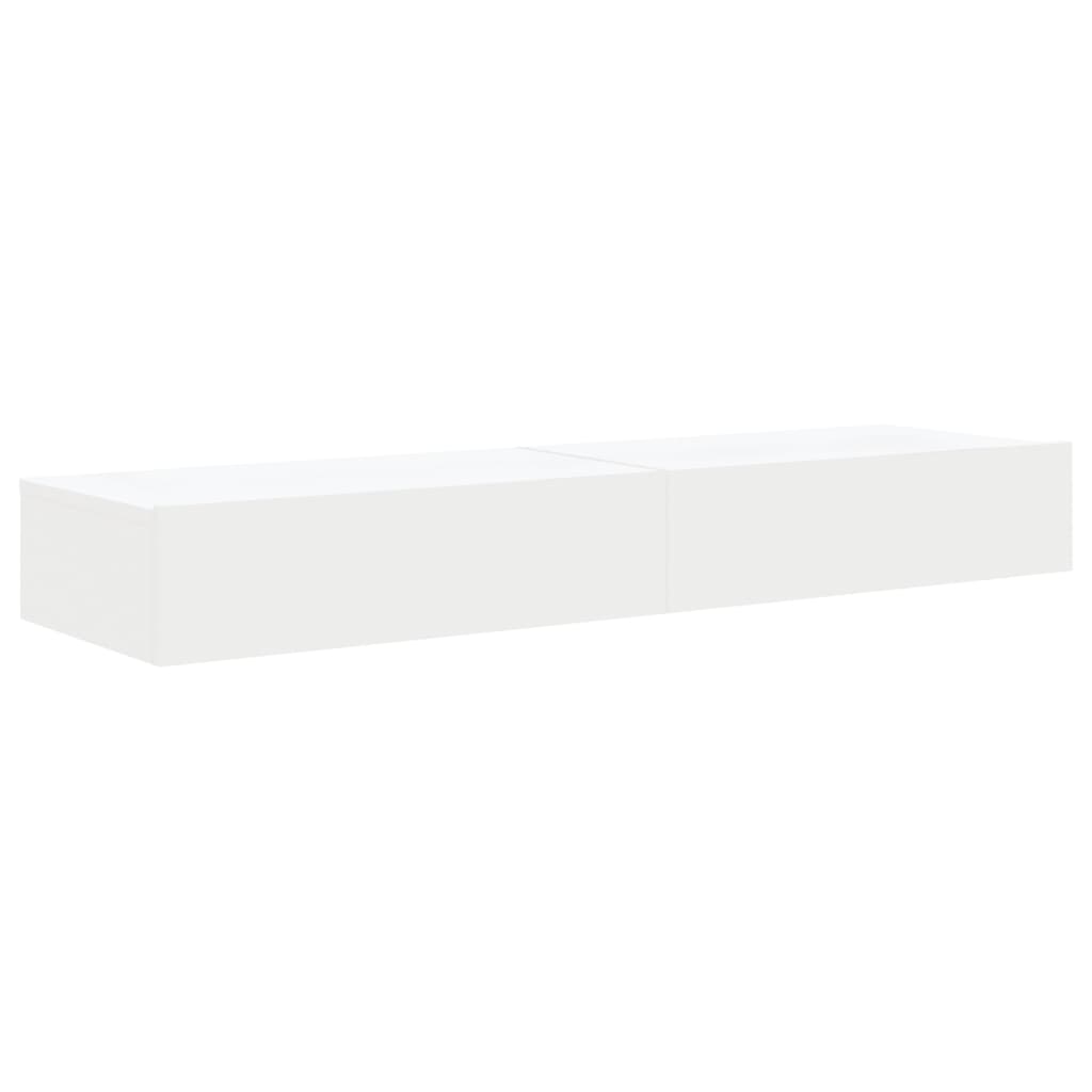 Meubles TV avec éclairage LED 2 pcs blanc 60x35x15,5 cm - XIOS