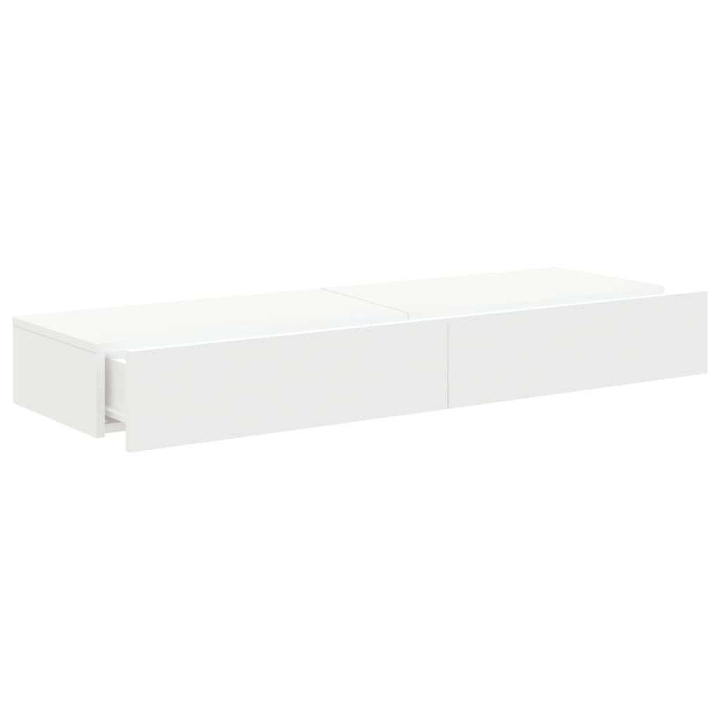 Meubles TV avec éclairage LED 2 pcs blanc 60x35x15,5 cm - XIOS