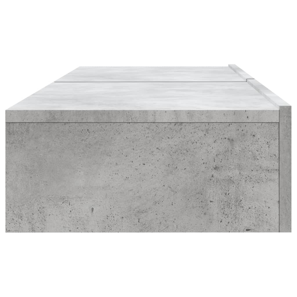 Meubles TV avec lumières LED 2 pcs gris béton 60x35x15,5 cm - XIOS