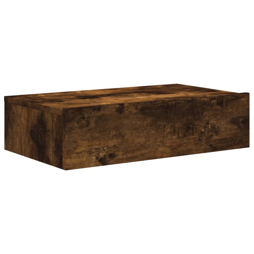 Meuble TV avec éclairage LED chêne fumé 60x35x15,5 cm - XIOS