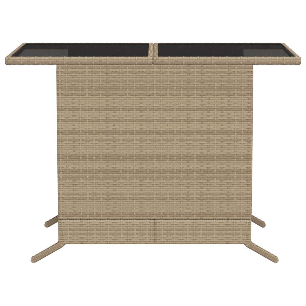 Ensemble de bistro 3 pcs coussins mélange beige résine tressée - XIOS