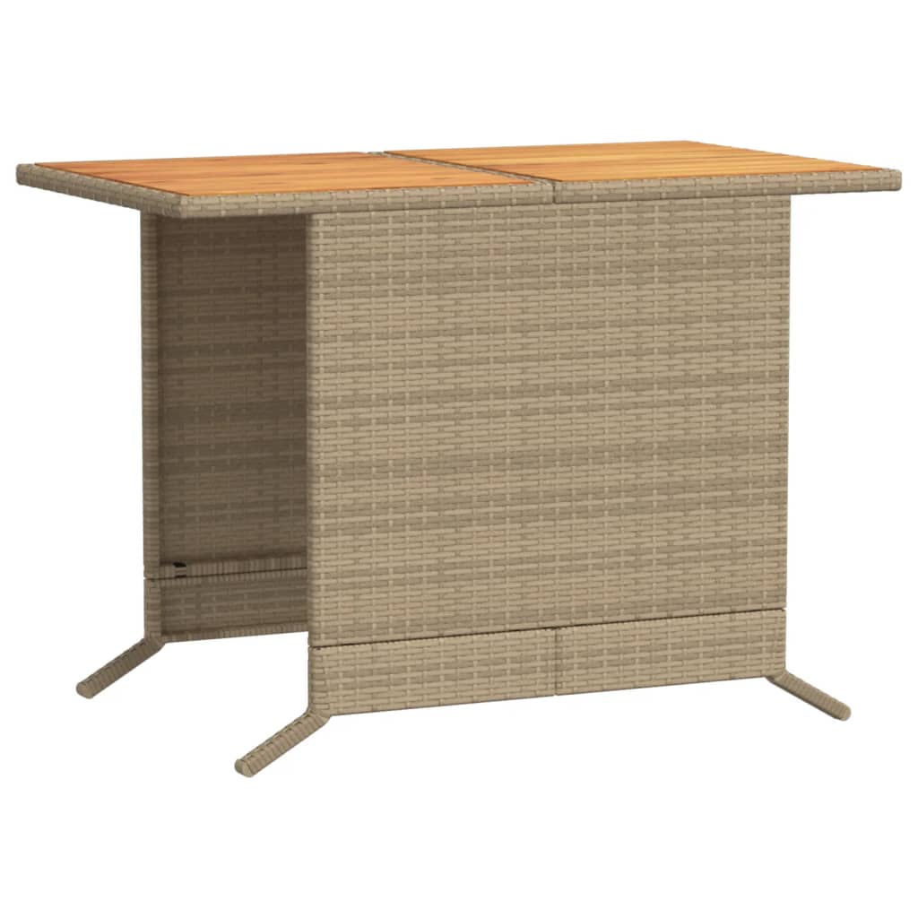 Ensemble de bistro 3 pcs avec coussins beige résine tressée - XIOS