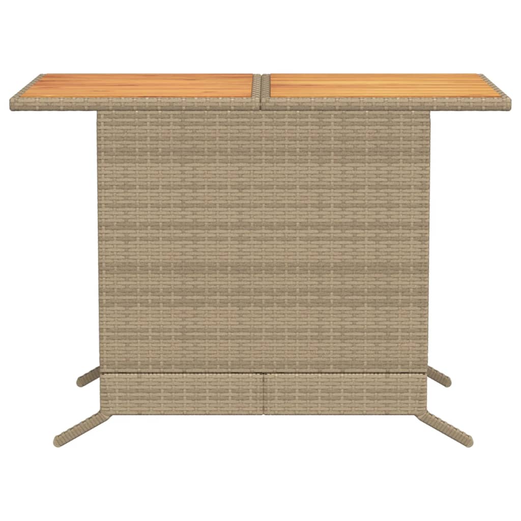 Ensemble de bistro 3 pcs avec coussins beige résine tressée - XIOS