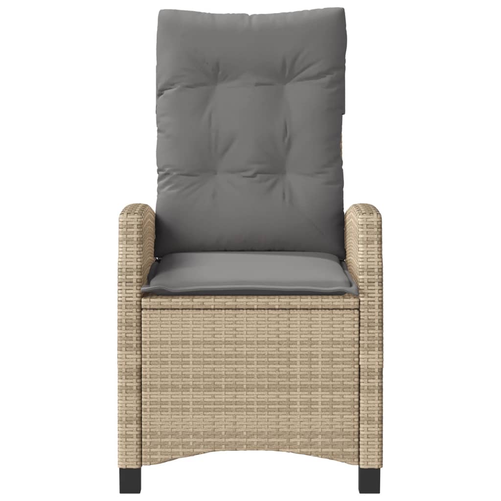 Ensemble de bistro 3 pcs coussins mélange beige résine tressée - XIOS