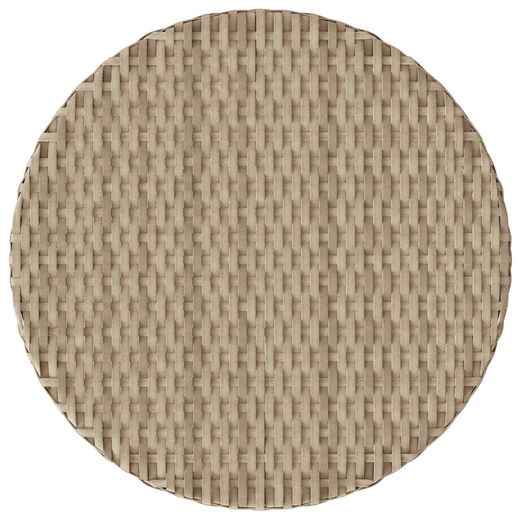 Ensemble de bistro 3 pcs coussins mélange beige résine tressée - XIOS