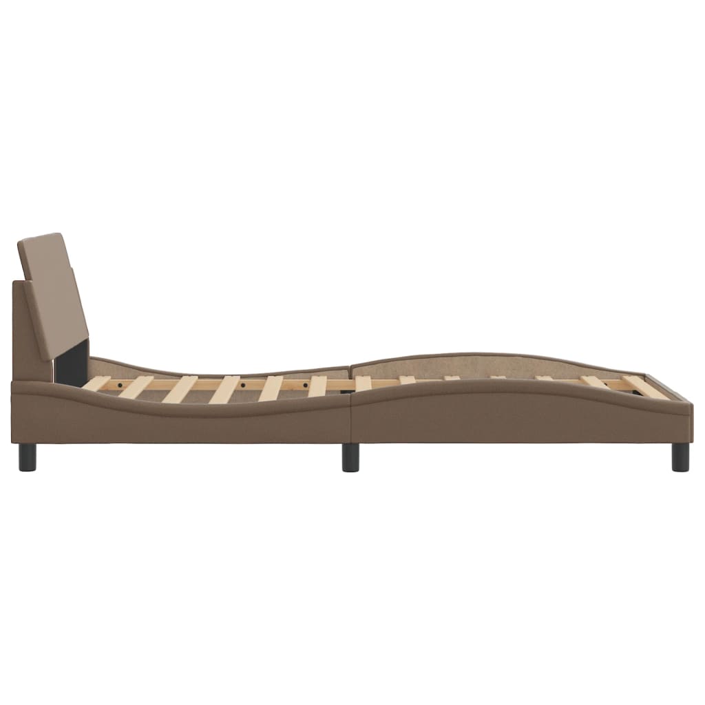 Cadre de lit sans matelas cappuccino 100x200 cm similicuir - XIOS