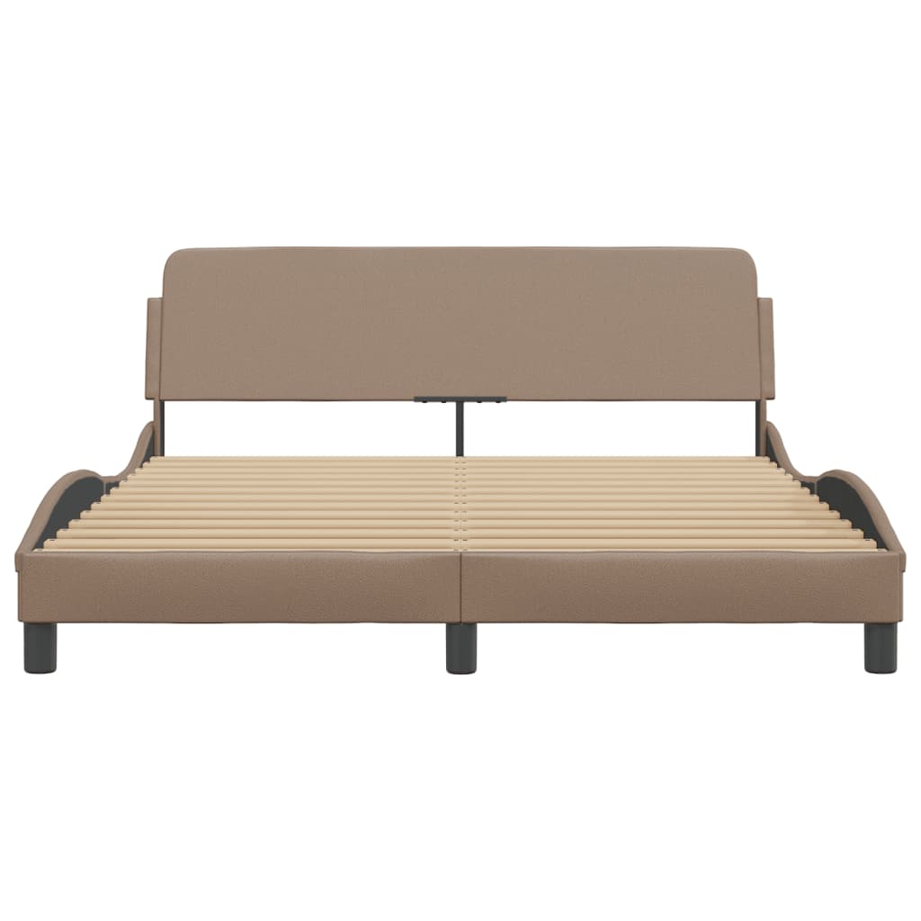 Cadre de lit Dover cappuccino 160x200 cm similicuir - XIOS
