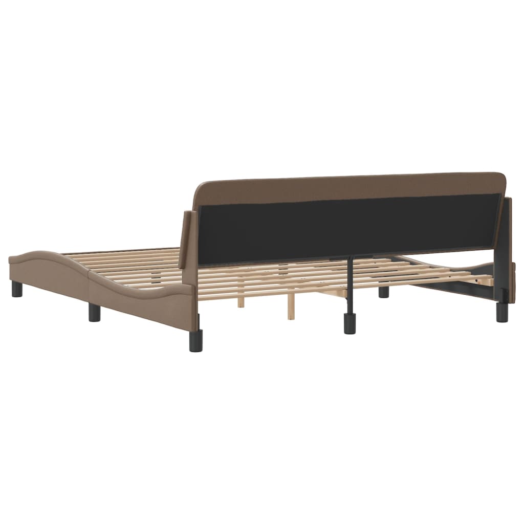 Cadre de lit sans matelas cappuccino 180x200 cm similicuir - XIOS