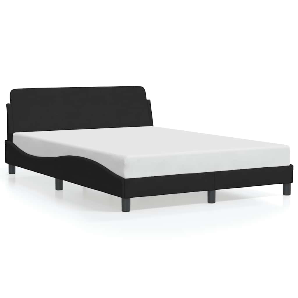 Cadre de lit Dover velours noir 135 x 190 cm - XIOS