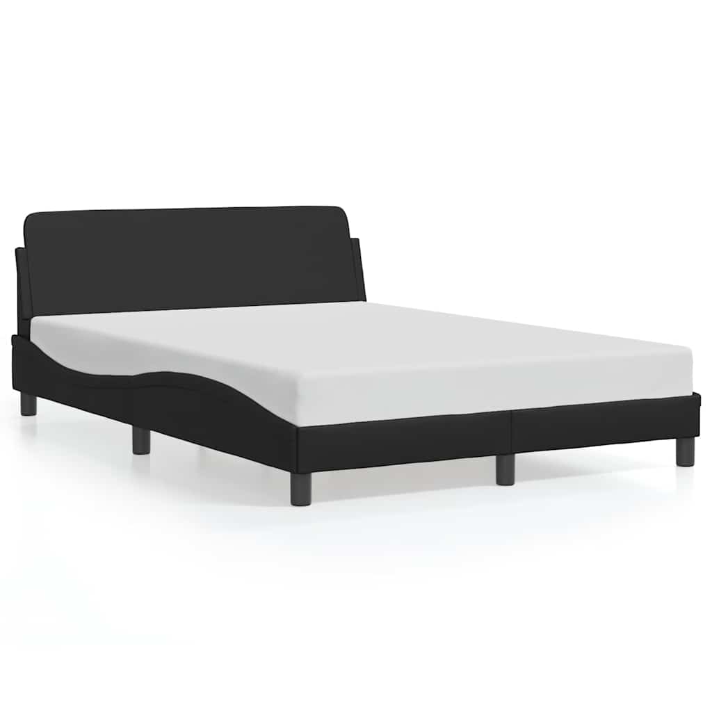 Cadre de lit Dover noir 135 x 190 cm en similicuir - XIOS