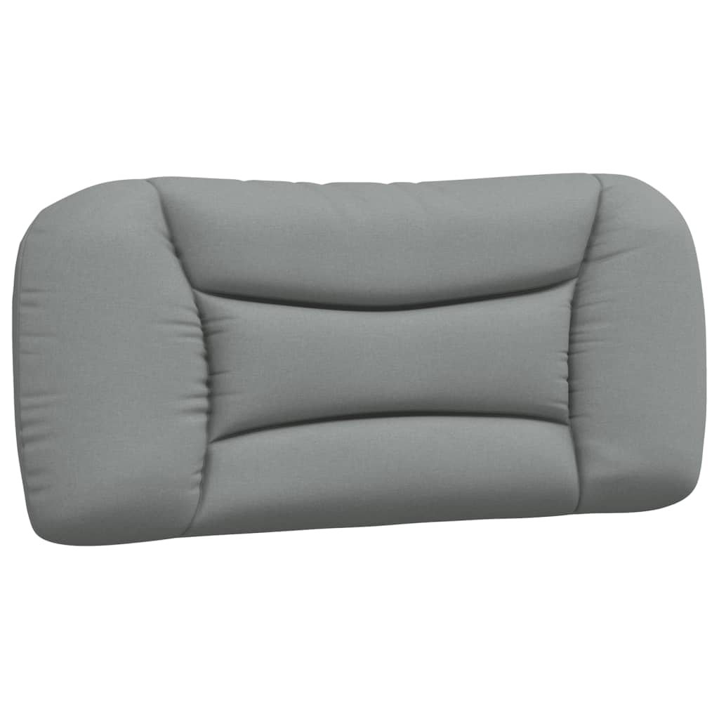 Coussin de tête de lit Hvar gris clair 80 cm tissu - XIOS