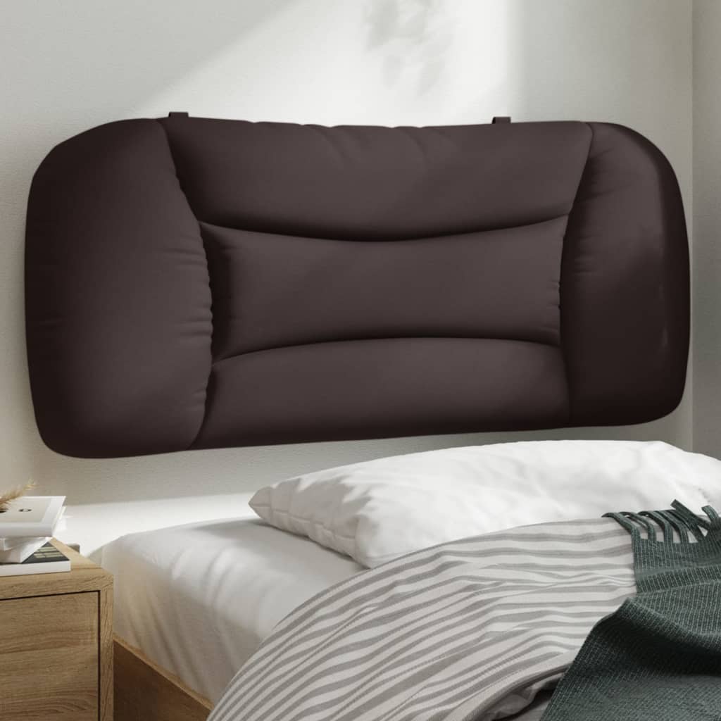 Coussin de tête de lit Hvar marron foncé 80 cm tissu - XIOS