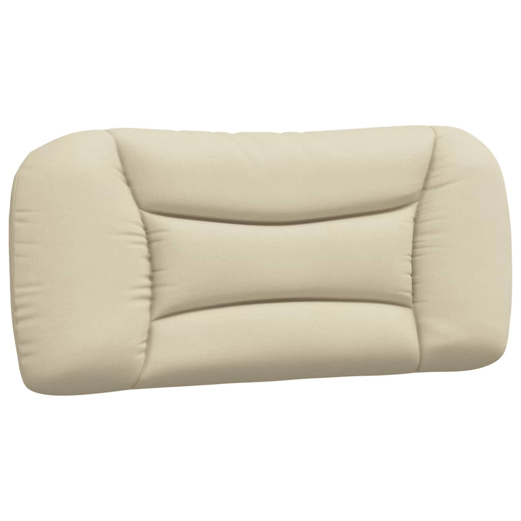 Coussin de tête de lit crème 80 cm tissu - XIOS