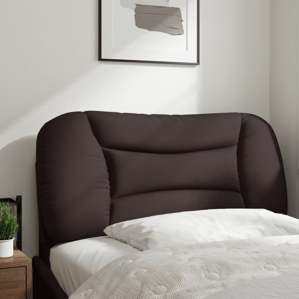 Coussin de tête de lit Hvar marron foncé 90 cm tissu - XIOS