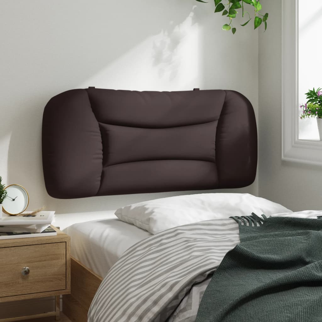 Coussin de tête de lit Hvar marron foncé 90 cm tissu - XIOS