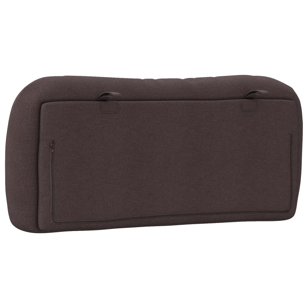 Coussin de tête de lit Hvar marron foncé 90 cm tissu - XIOS