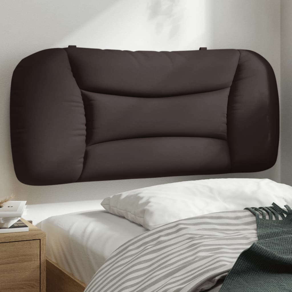 Coussin de tête de lit Hvar marron foncé 90 cm tissu - XIOS