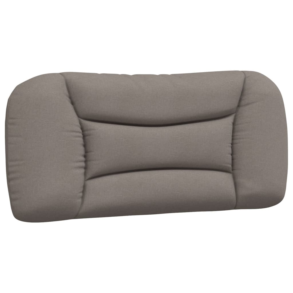 Coussin de tête de lit taupe 90 cm tissu - XIOS
