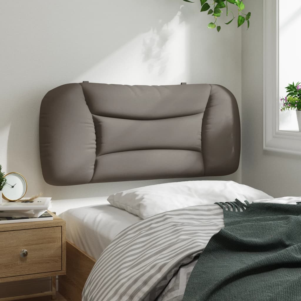 Coussin de tête de lit Hvar taupe 90 cm tissu - XIOS