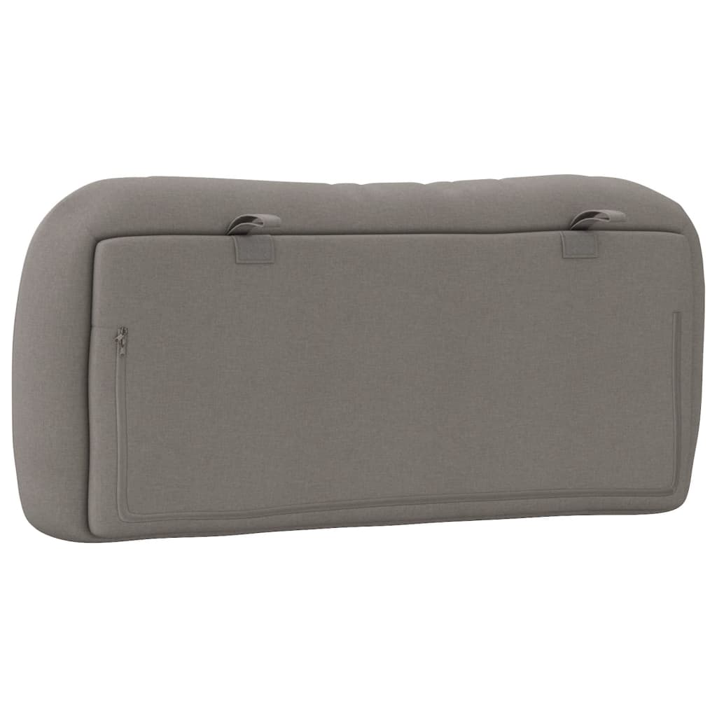 Coussin de tête de lit Hvar taupe 90 cm tissu - XIOS