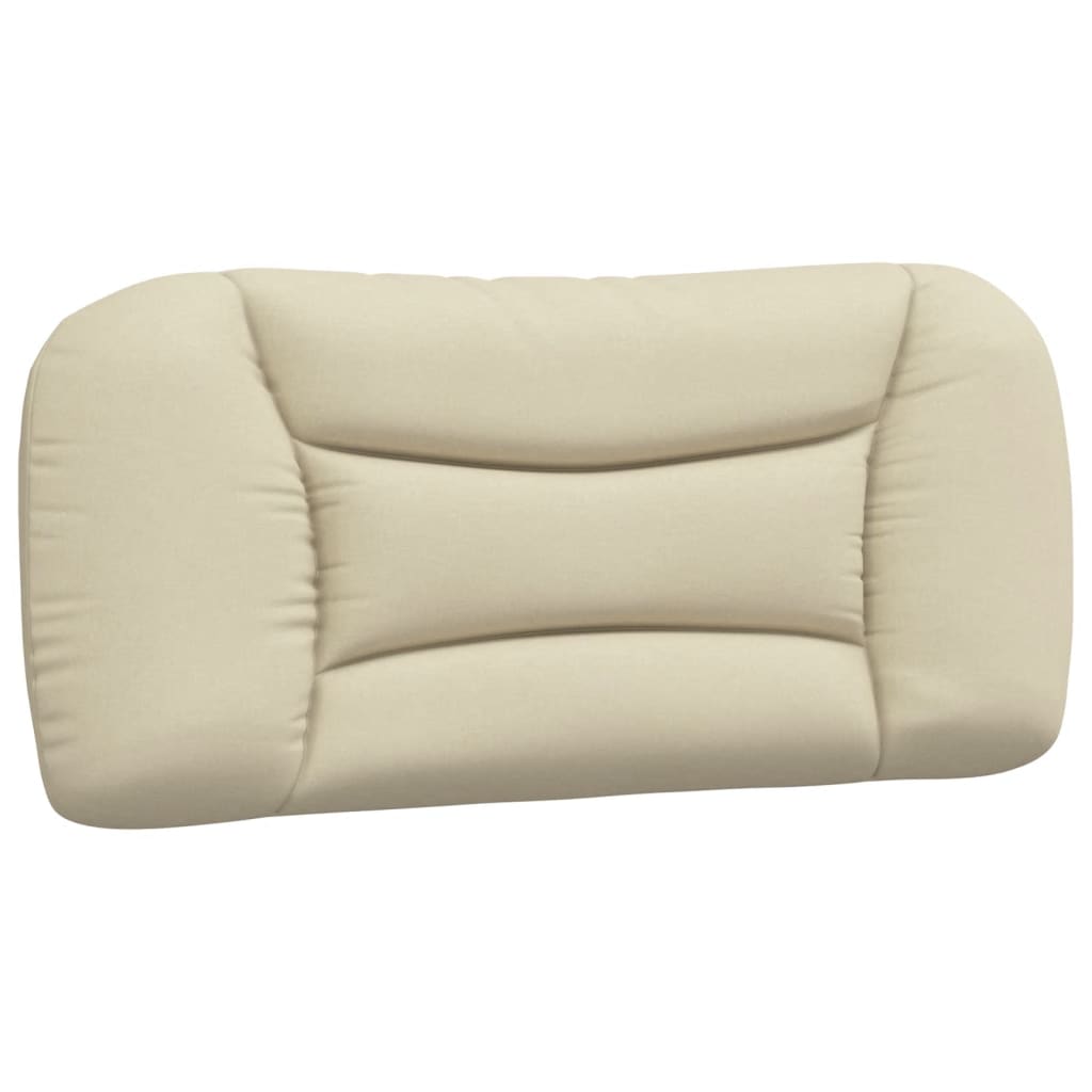 Coussin de tête de lit crème 90 cm tissu - XIOS