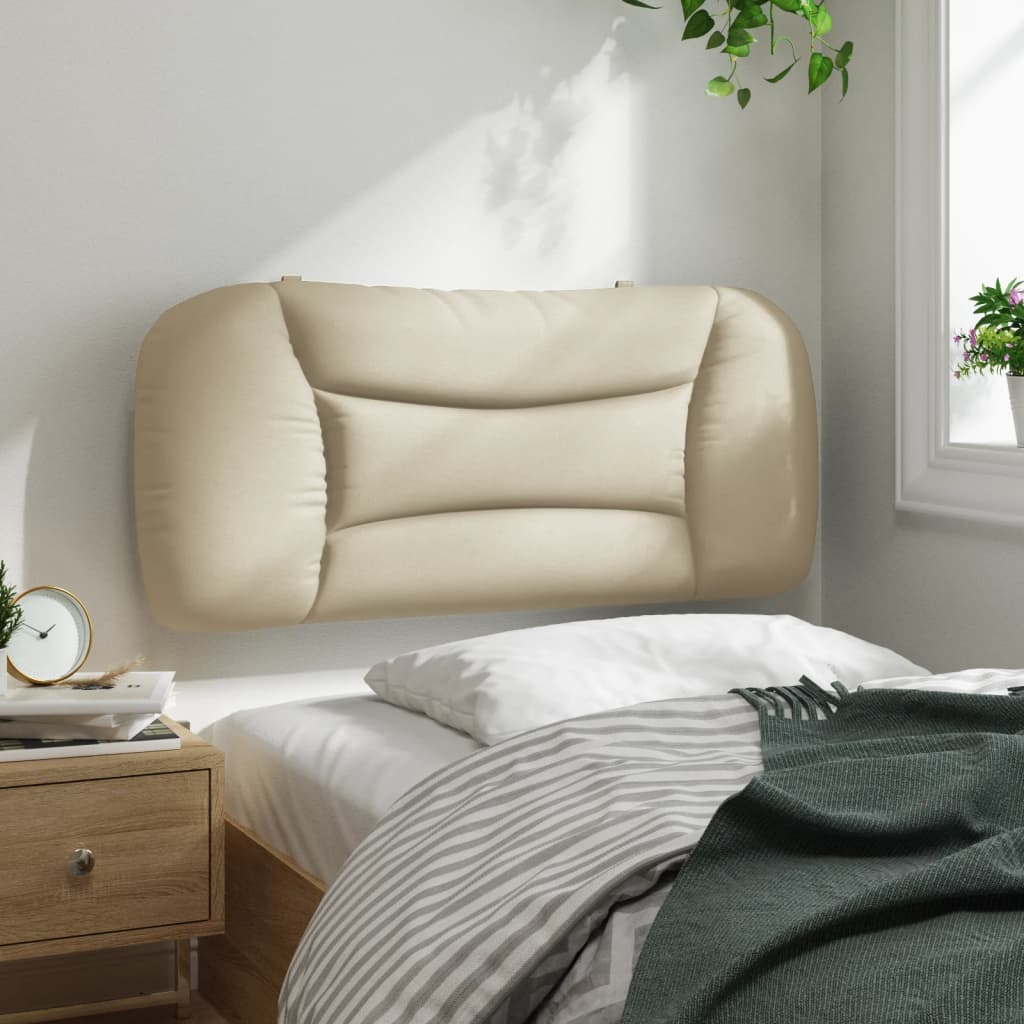 Coussin de tête de lit Hvar crème 90 cm tissu - XIOS